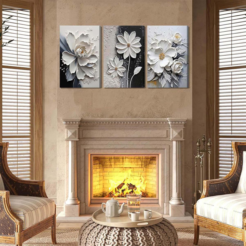 3 Piece Wrapped Canvas Print, 60 cm H x 40 cm W