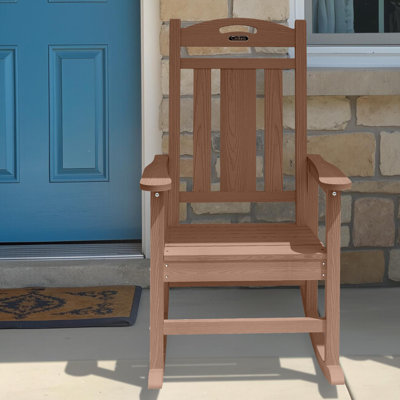 Chaise berçante pour foyer en PEHD
