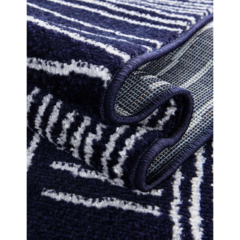 Anaka Synthetic Geometric Indoor Rug, Runner 2' x 8'