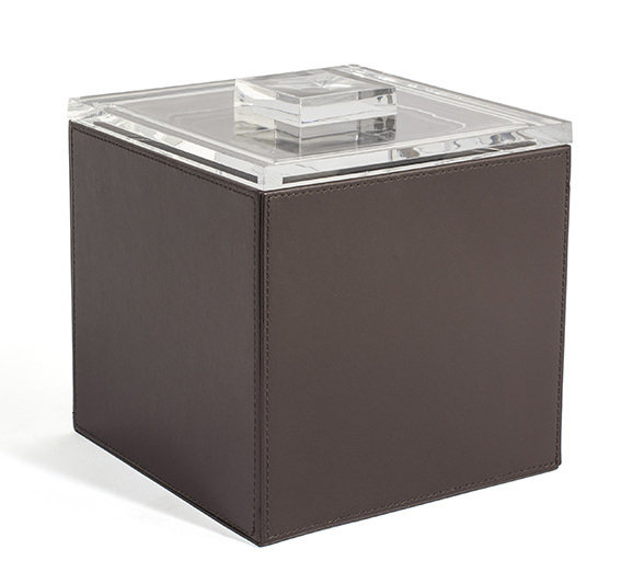 Seau à glace carré 3,5 qt London, Brun