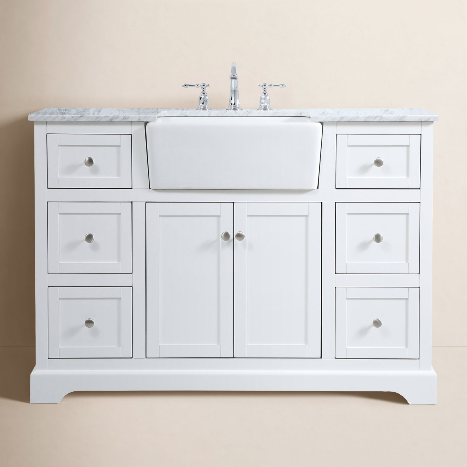 Pardue 48'' Single Bathroom Vanity, White