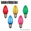 Ampoule DEL à filament omnidirectionnel C7 verte, 0,6 W (équivalent 7 W), culot E12, lot de 4-134876918