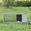 Cage à lapins 46 po x 24 po en bois avec cage extérieure-125250166