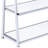 Modern Chrome Bookshelf with Multi-Tier Storage
