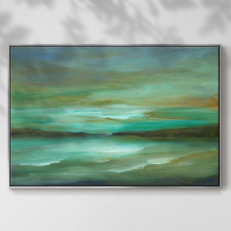 Hidden Cove, reproduction d'art sur toile, H 17 po x l 25 po x P 2 po, Argent