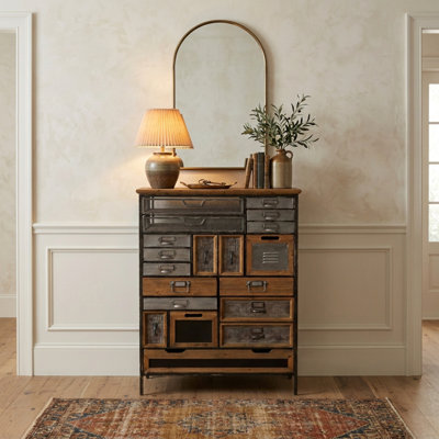 Commode d'appoint 17 tiroirs Brantson