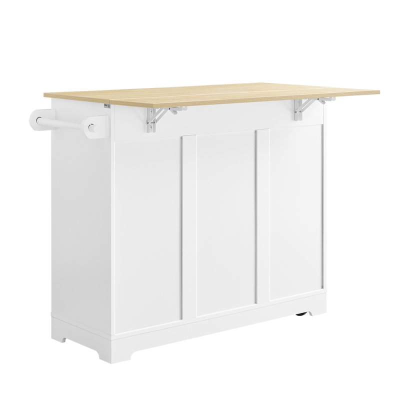 113 cm W Kitchen Island with Top