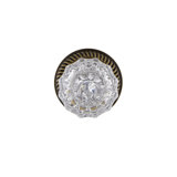 Grandeur Newport Rosette Double Dummy with Versailles Crystal Door Knob
