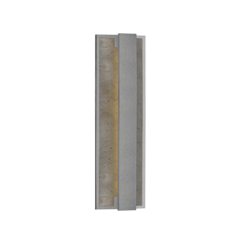 Caspian LED Wall Light, Gray, 18" H x 6" W x 3" D