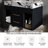 Space-saving Modern Vanity & Sink, Black Sintered Stone For Small Bathrooms