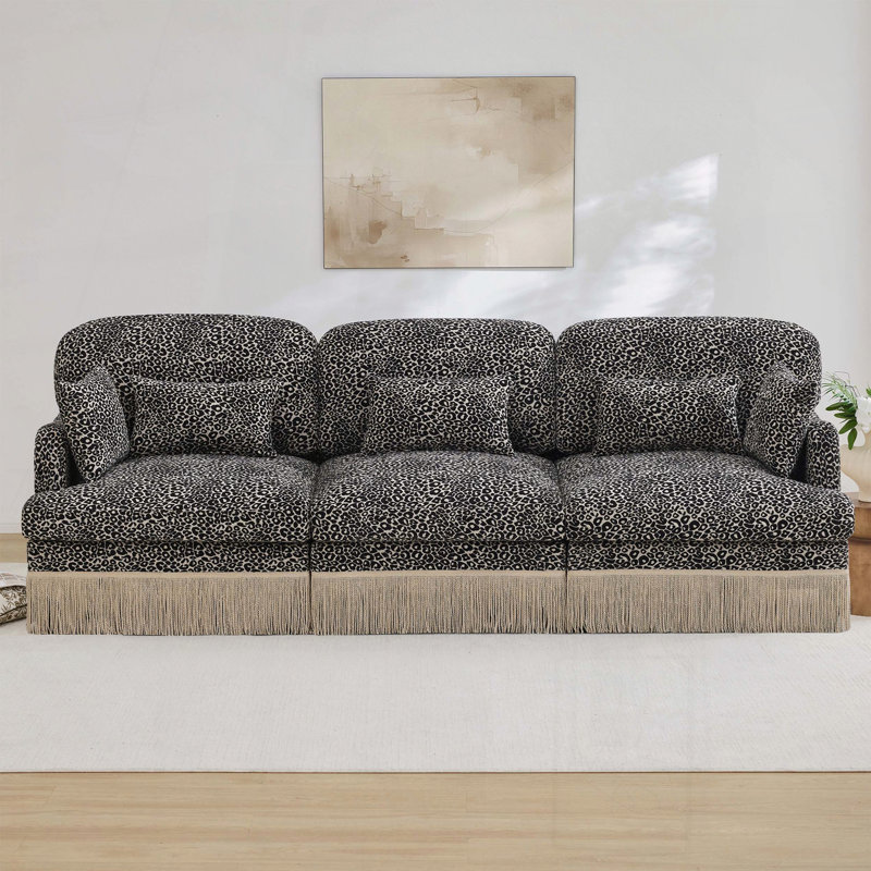 Canapé 3 places en chenille Comfy, Khaki
