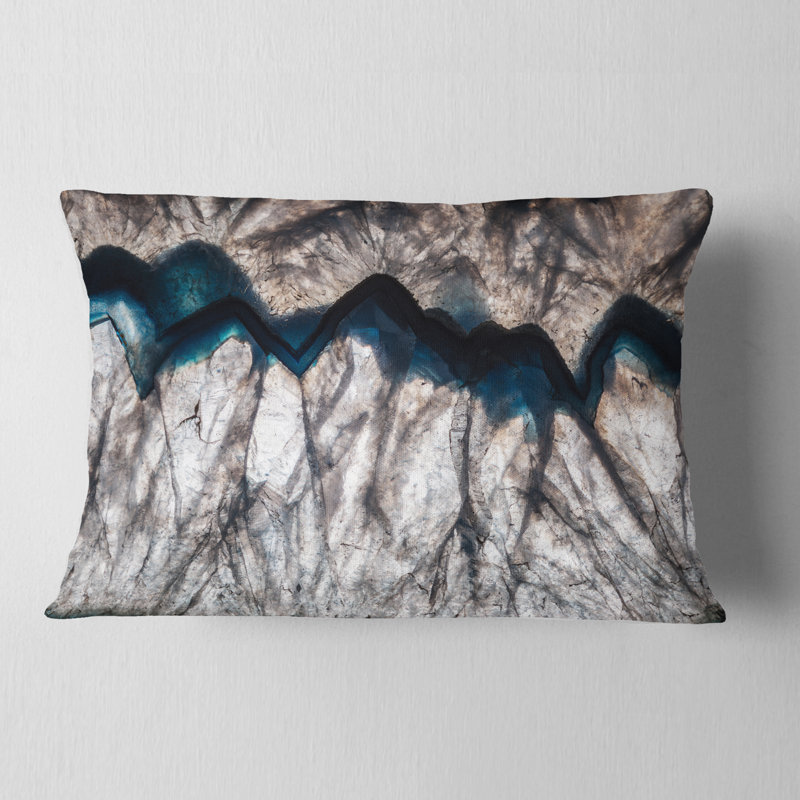 Backlit Mineral Macro - Abstract Printed Pillow
