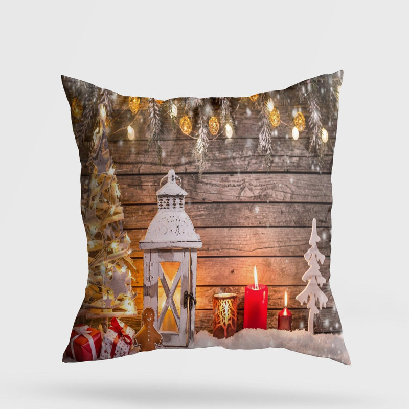Coussin lavable de qualité supérieure, 17,0 x 17,0 pouces, 50% coton / 50% polyester, rembourrage en silicone, fermeture à glissière dissimulée | Doux, confortable et repassable | Parfait pour la décoration intérieure, le salon et la chambre à cou