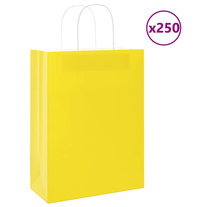 Gift Wrap Storage, 35cm H x 26cm W x 12cm D, Yellow