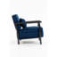 Chaise de rangement, fauteuil d'appoint moderne Mid-Century avec structure en bois, chaises de salon rembourrées avec coussin de taille, fauteuil de lecture pour véranda de chambre à coucher-1285758697-1285758699