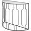 Mel 100cm Glass Top Console Table