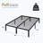 Lutherville 14'' Black Metal Platform Bed Frame With Steel Slat Support, No Box Spring Needed-953011261-989144608