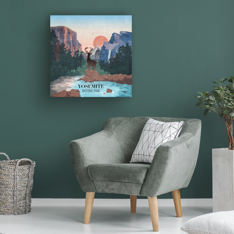 Art sur toile «bolologia», Emel Tunaboylu Yosemite, H 14 po x l 14 po