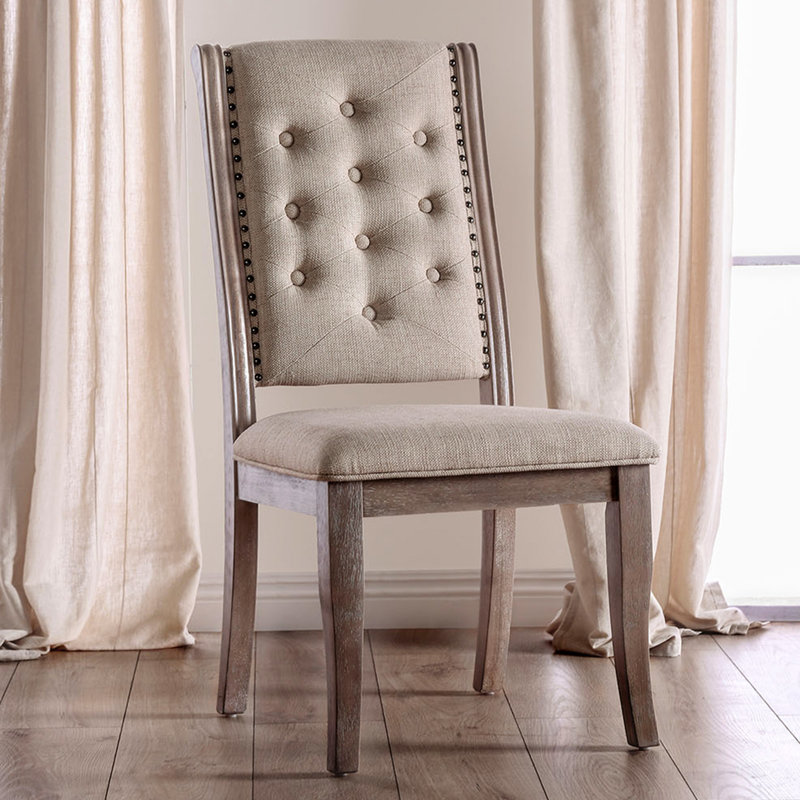 Ensemble de 2 chaises d'appoint rembourrées