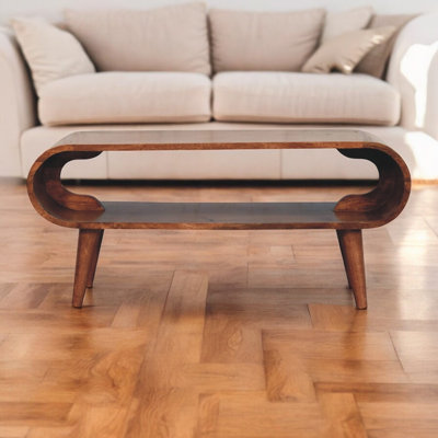 Amaya Nordic Style Caramel Coffee Table