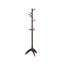 Dark Brown Finish Coat Rack Wood, 11 Hooks Coat Hanger Stand Entryway Home Furniture 1Pc-1608618739