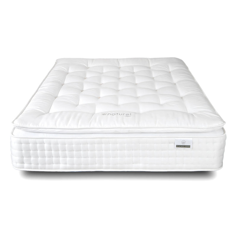 Theilson White Noise Pillow Top Pocket Sprung 3000 Mattress, Double (4'6)