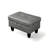 28.5" Wide Dark Gray Faux Leather Storage Ottoman-1418637427