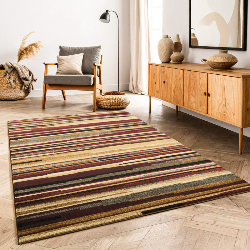 Tapis multicolore 7 pi 10 po x 10 pi 3 po Bristol