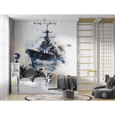 Autocollant mural en cuirassé Battleship