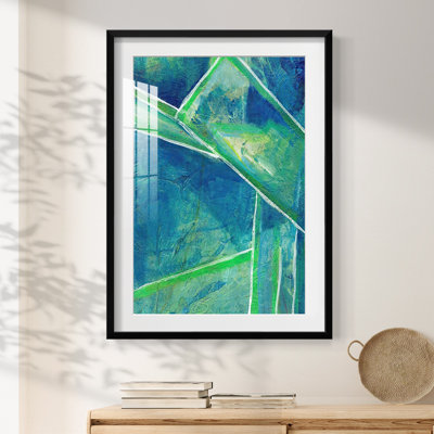 GeometricInCoolIVPremiumGalleryWrappedCanvas-Framed Print