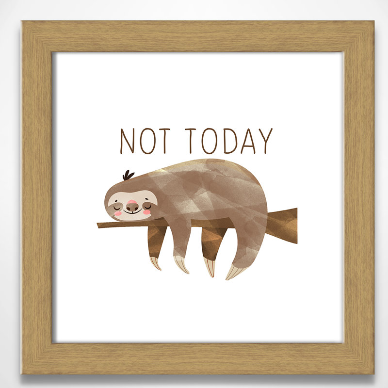 Do It Not Today, H 14 po x l 14 po x P 0,63 po, Encadré de boîte argent