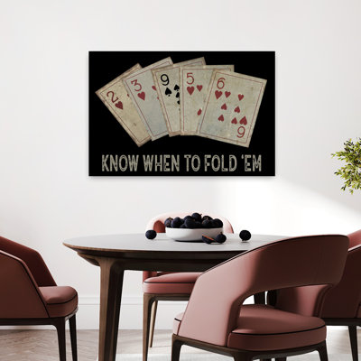 «Know When To Fold 'Em», art contemporain abstrait