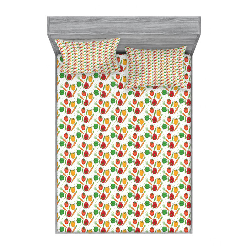 Microfiber Sheet Set, Full Sheet Set with Fitted Sheet