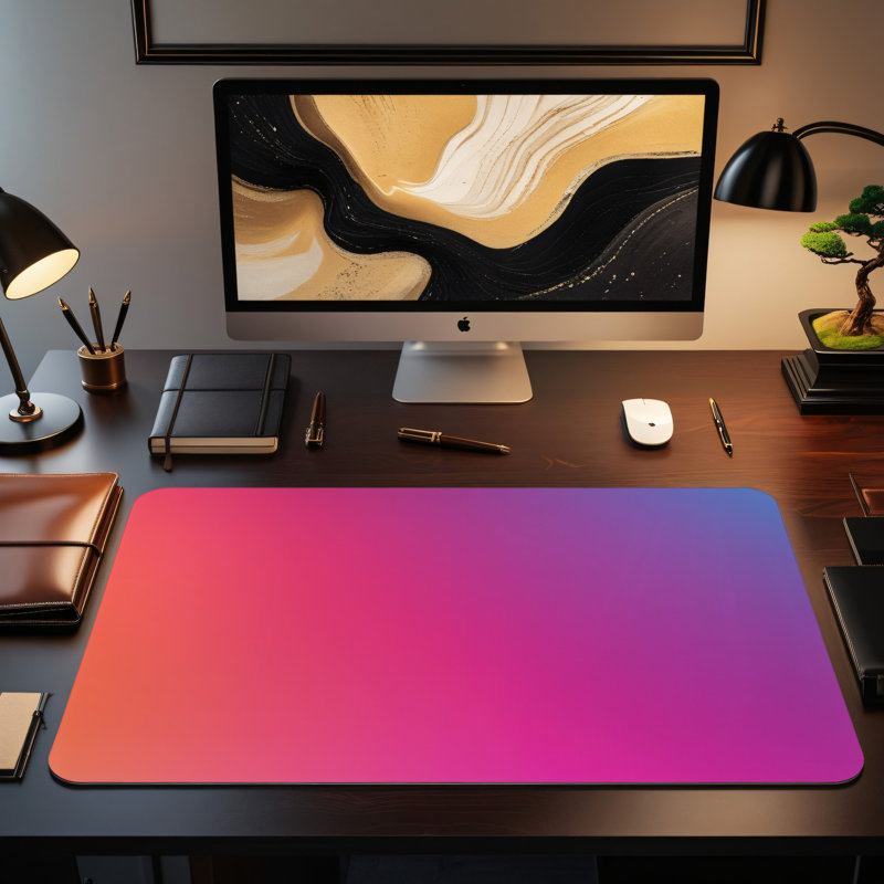 Polyester Desk Pad, 14.4x12.1