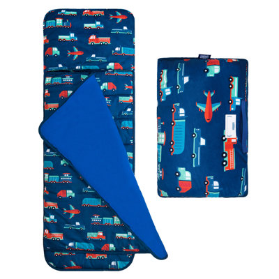 Wildkin Kids Velour Nap Mat – Soft, Cozy, Convenient for Daycare & Preschool – Transportation