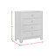 Commode 4 tiroirs Ivyn