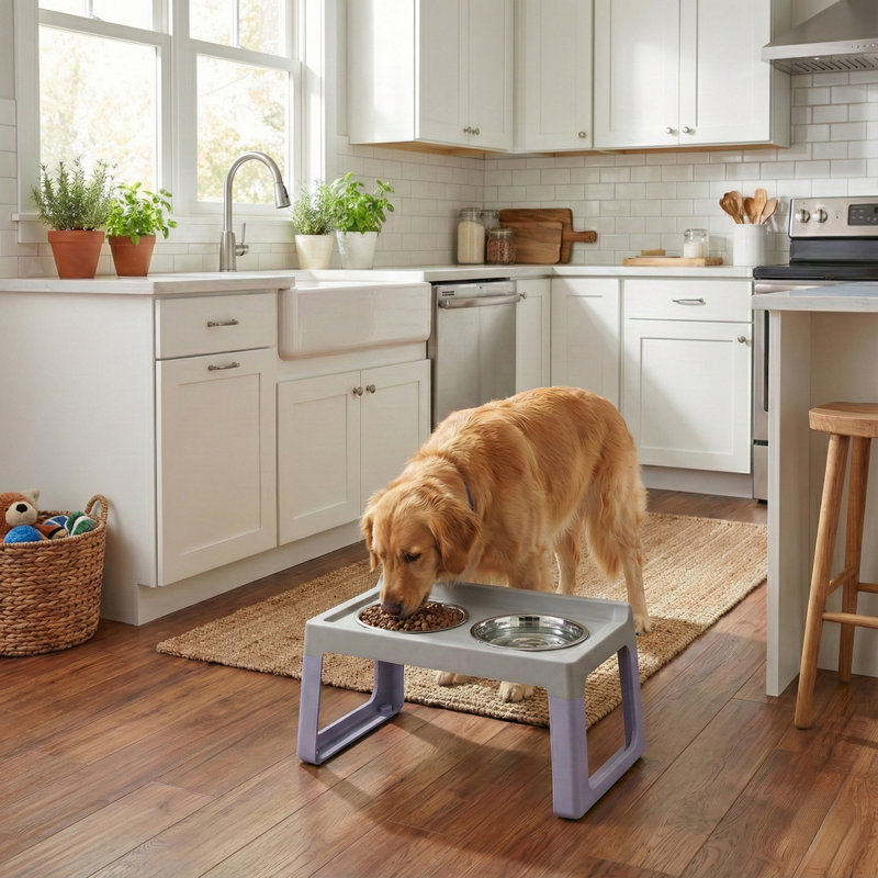 LILLE Elevated Feeder, Lilac