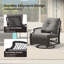 Ensemble de chaises berçantes et pivotantes avec coussins 3 pièces-1527047916