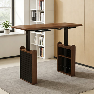 Adjustable Height Solid Wood Solid Wood Standing Desk