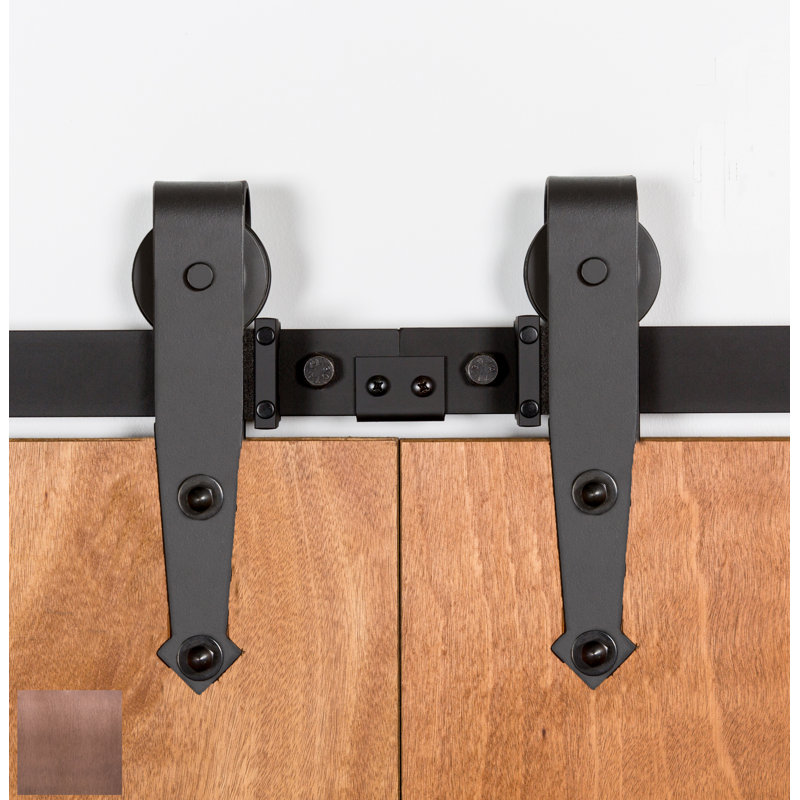 Ensemble de quincaillerie standard pour porte de grange double, 168 po, Sou neuf