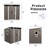 6Ft X 5Ft Outdoor Metal Storage Shed With Window Transparent Plate W540S00011-112301157