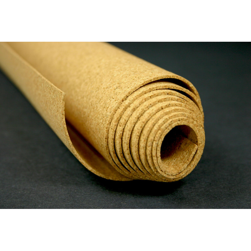 Rouleau de liège naturel de Gand 1/4 de pouce, H 48,5 po x l 432 po x P 0,25 po