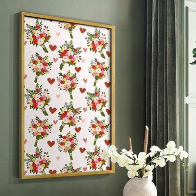 Darling Valentine Collection E Framed Print - Solid Wood