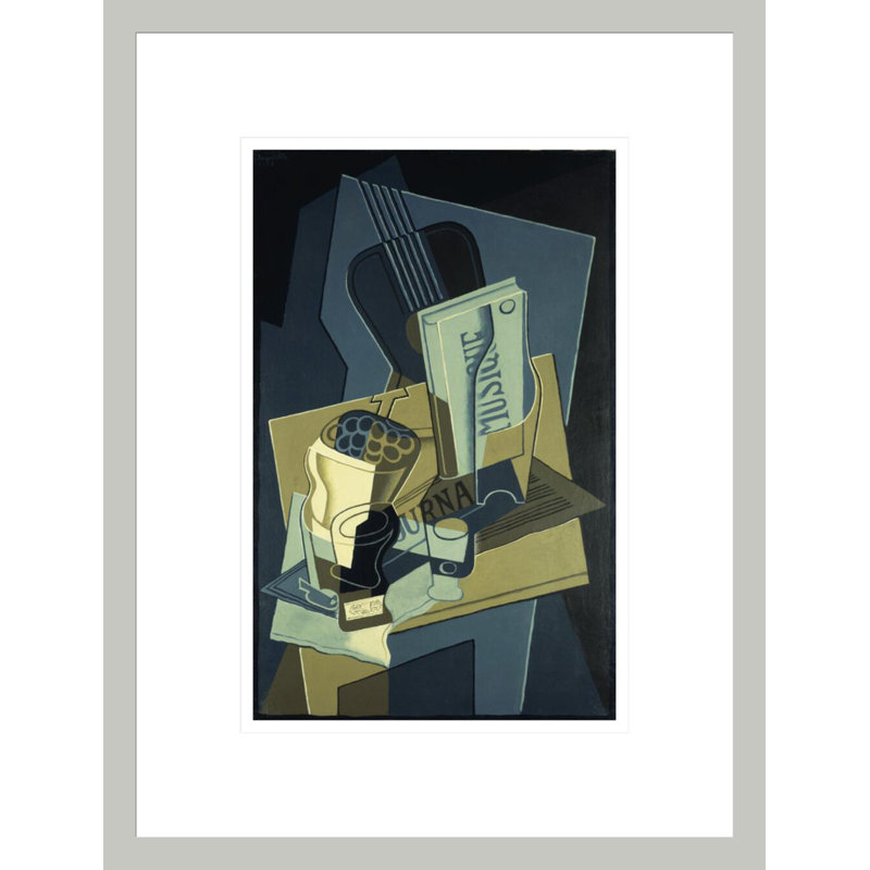 «Music Book 8127» par Juan Gris, impression giclée sur cadre, H 16,75 po x l 12,75 po