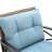 3pcs rocking rattan set wholesale leisure chair outdoor rattan rocking chair set grey-70459756