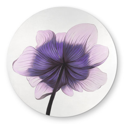 Begin Edition International Inc. Beautiful Anemone Purple Flower Rug | Floral Outdoor Decor