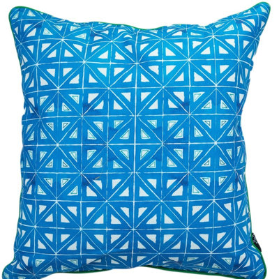 Coussin décoratif en coton à motif mosaïque Vernie