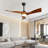 Kemp 52'' 3 - Blade Classic Propeller Ceiling Fan with Remote Control and LED Light Kit Included-11883310