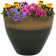 Caydin Round Ceramic Outdoor Planter