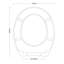 Oxford Grey Wooden Round Hard Toilet Seat